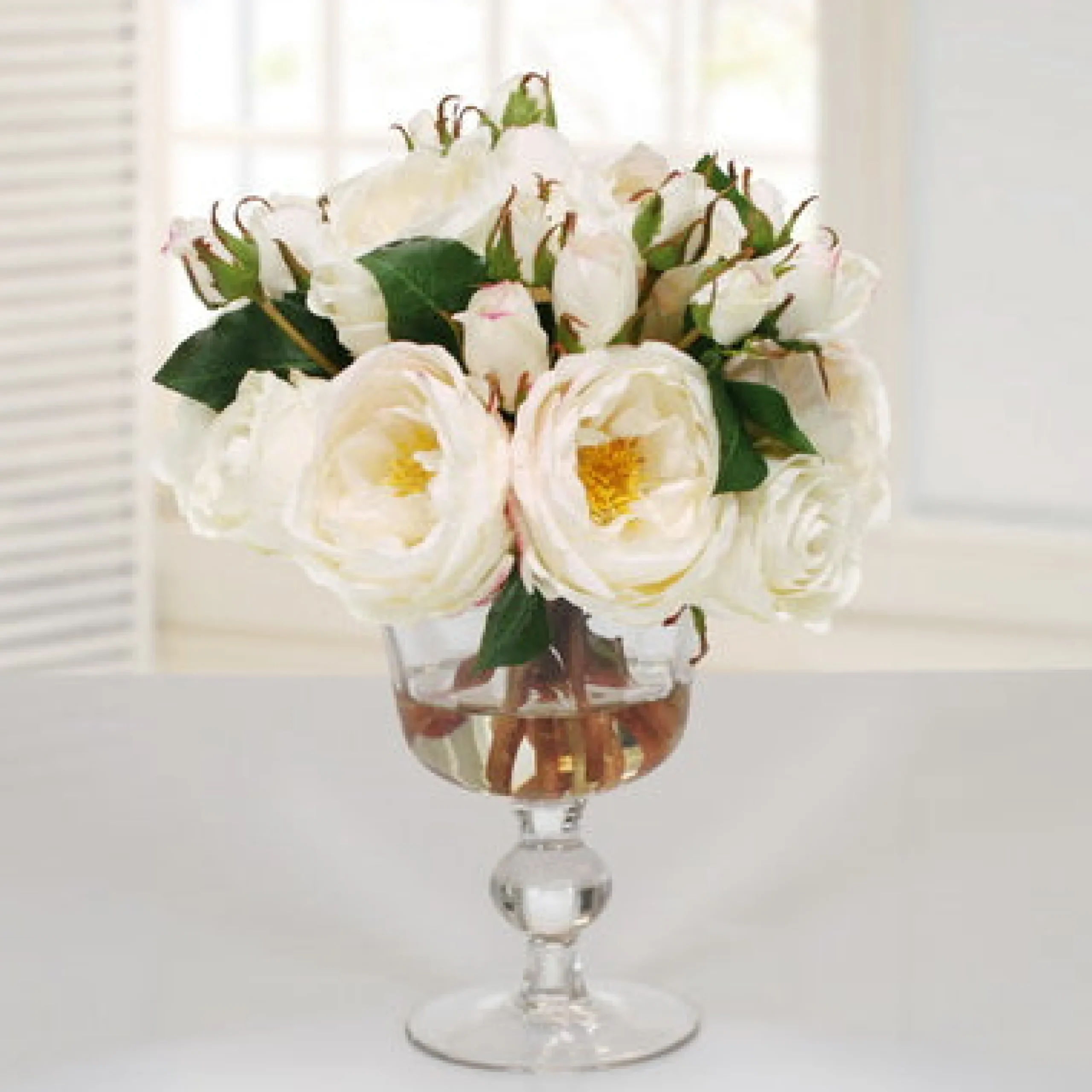 Rose in Candy Jar 12.5"