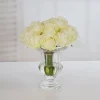 Rose in Crystal Glass 9.5"