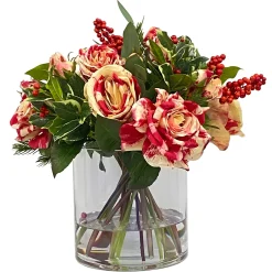 Rose in Glass 15"