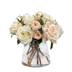 Rose Mix in Glass 13"