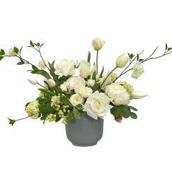 Rose Tulip in Terrace Pot 19"