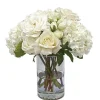 Roses Lisianthus Mix in Vase 15"
