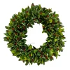 Rounded Holly Wreath 24"
