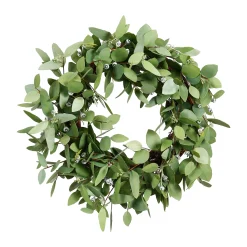 SEEDED EUCALYPTUS WREATH 24"