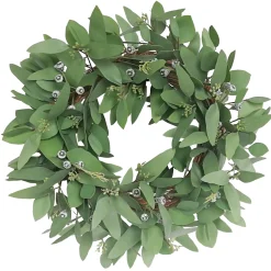 Seeded Eucalyptus Wreath 20"