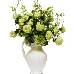 SNOWBALL HYDRANGEA PITCHER 32"