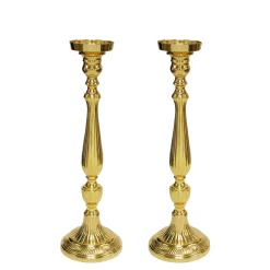 STRIPE CANDLE HOLDER 17" (Set of 2)