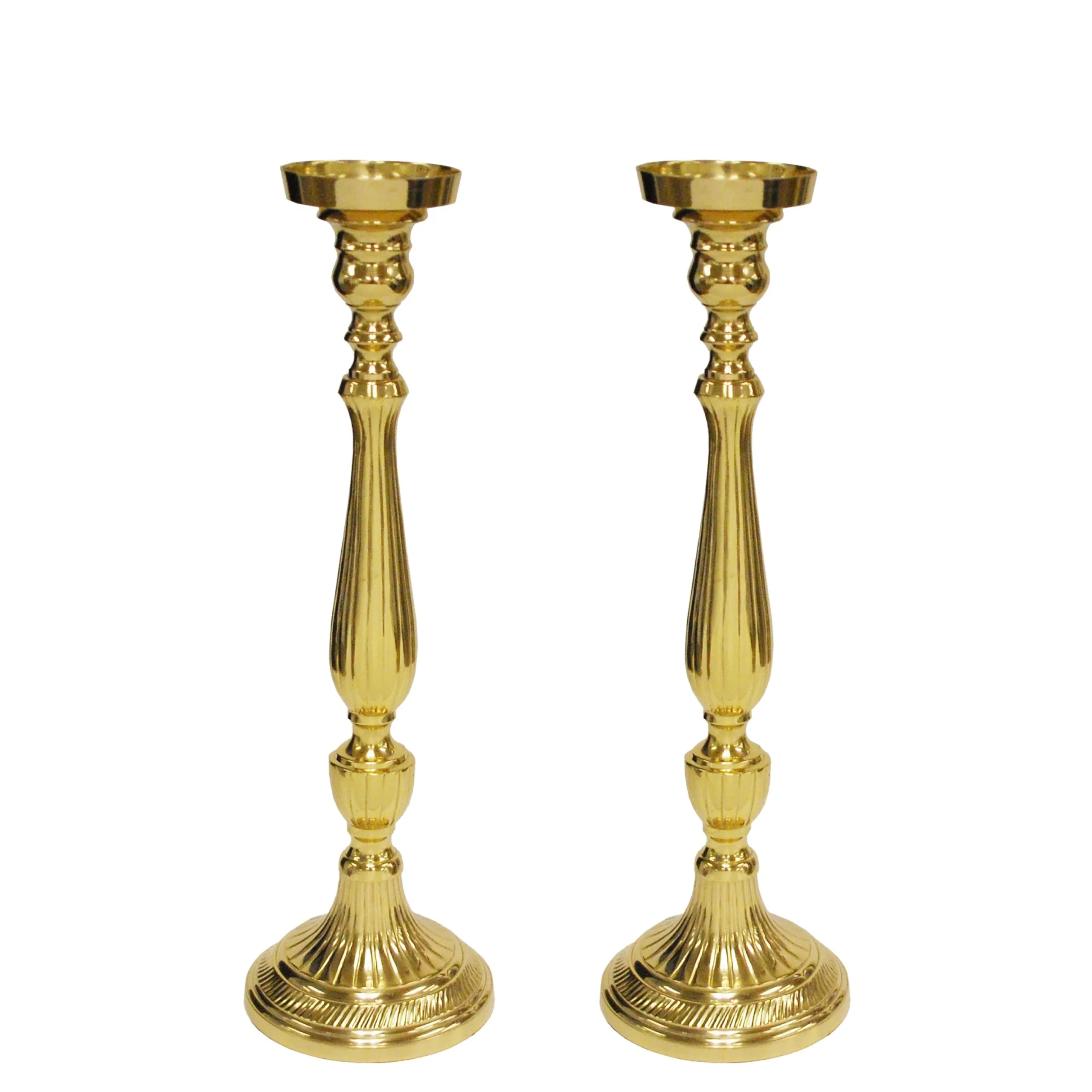 STRIPE CANDLE HOLDER 17" (Set of 2)