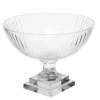 Stripe Cut Bowl Vase 8"