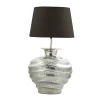 TABLE LAMP WITH BLACK SHADE 18"