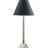 Table Lamp with Black Shade 25"