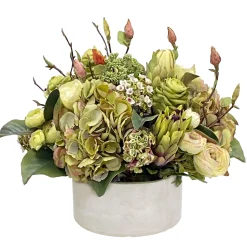 Tropical Centerpiece in Round Tray 16"