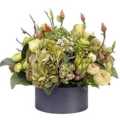 Tropical Centerpiece in Round Tray 16"