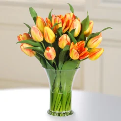 Tulip in Glass 16"