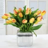Tulip in Silver Vase 22"