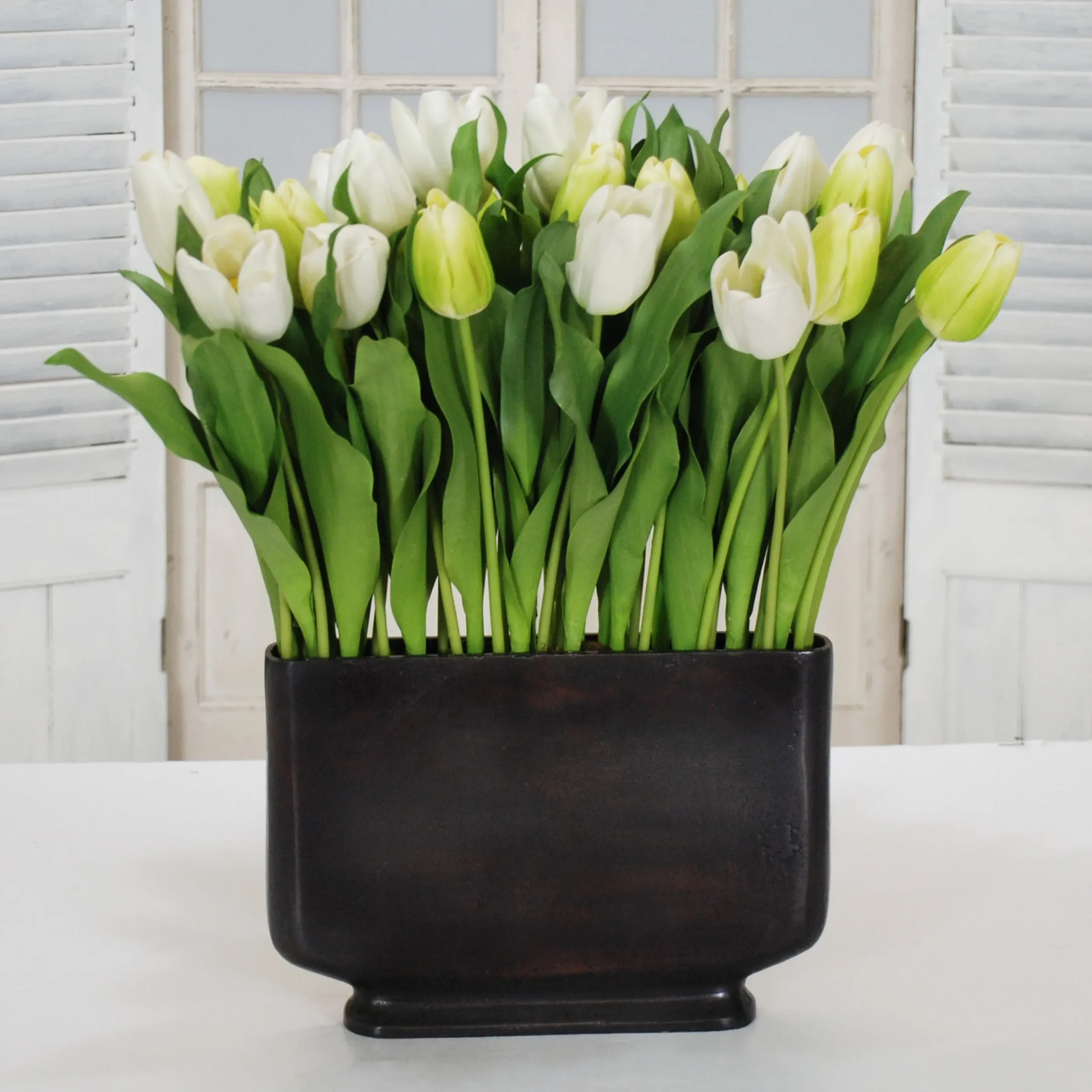 Tulip Mix in Profile Vase 24"