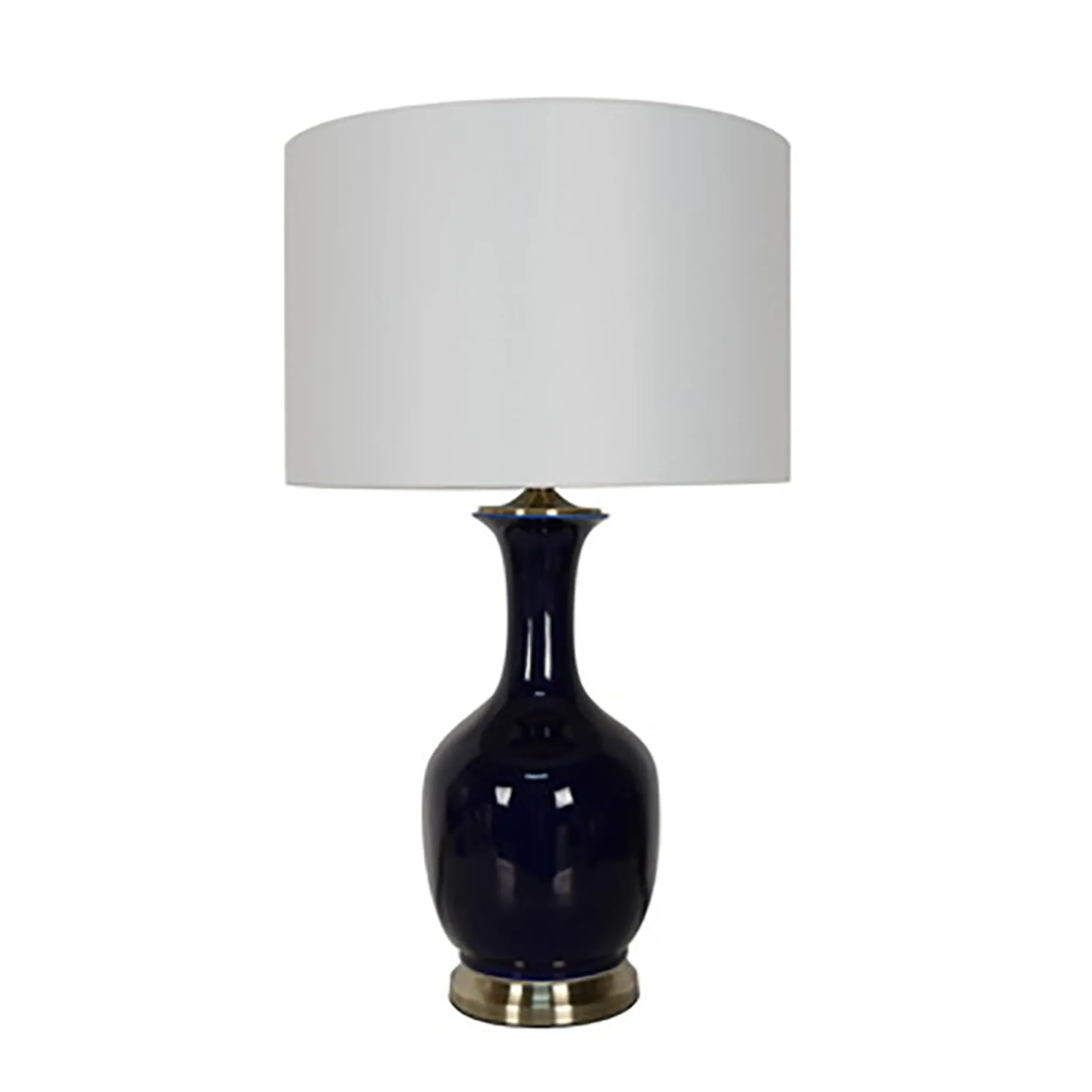 Vase Lamp with Metal Base 29"