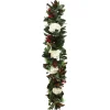 White Hydrangea Holiday Garland 5'